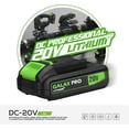 thumbnail image 4 of Restored GALAX PRO 20V 4-1/2" Cordless Circular Saw with Laser Guide, Rip Guide, 2 PCS Blades, 3400RPM, Max Cutting Depth 1-11/16"(90°), 1-1/8"(45°) (Refurbished), 4 of 7