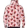 thumbnail image 7 of Xecao Cute Ladybugs 1 Pattern Men's Adult Pullover Hoodie,Hooded Sweatshirt-4X-Large, 7 of 7
