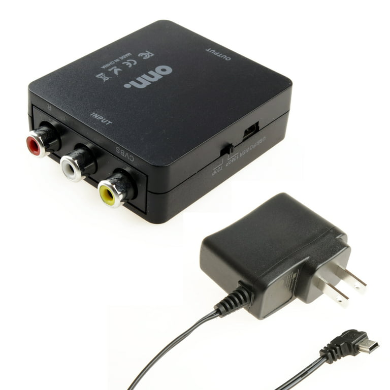 Adaptateur HDMI vers RCA - Convertisseur audio vidéo composite AV 1080P  HDMI vers 3 RCA CVBS