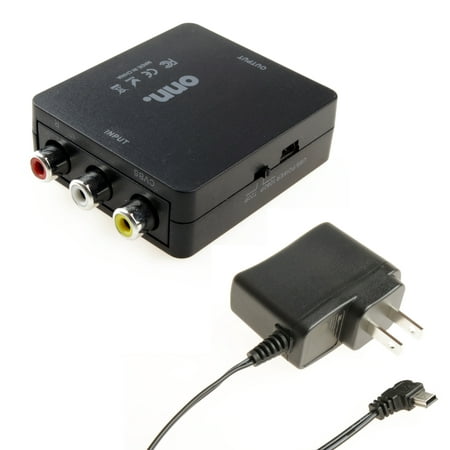 Onn Composite AV To HDMI Adapter, 1080P HD Quality, Connects Many Devices, NTSC/PAL