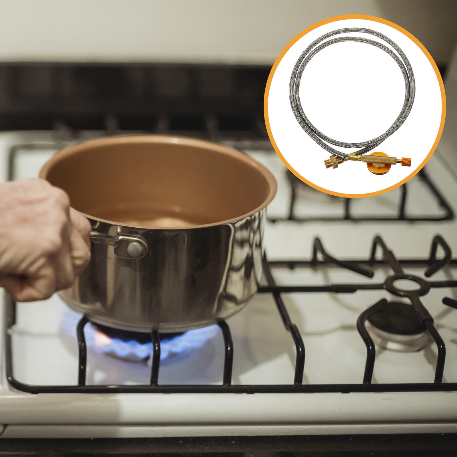 OULII Régulateur de Gril au Propane avec Tuyau pour Brûleurs à Gaz et Cuisinières Extérieures