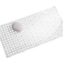 iDesign Orbz 27 in. L X 14 in. W Clear Plastic Bath Mat