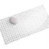 iDesign Orbz 27 in. L X 14 in. W Clear Plastic Bath Mat