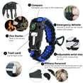 thumbnail image 2 of Paracord Survive Bracelets, Fire Starter,Loud Whistle,Scraper ,Compass, Outdoor Survive Kit for Hiking, Outdoor Camping, Fishing and Hunting, 2 of 8