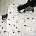 thumbnail image 3 of Ambesonne Sheep Grommet Curtain, Cartoon Animals Grass, 50" x 72", White Black Green, 3 of 6