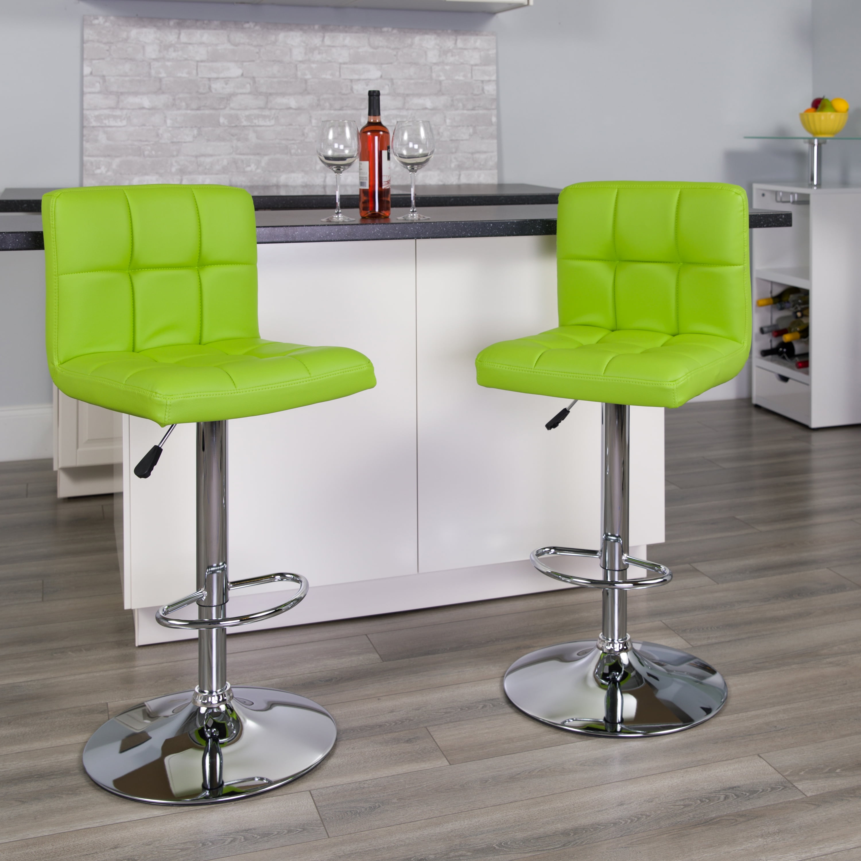 hirano swivel adjustable height bar stool