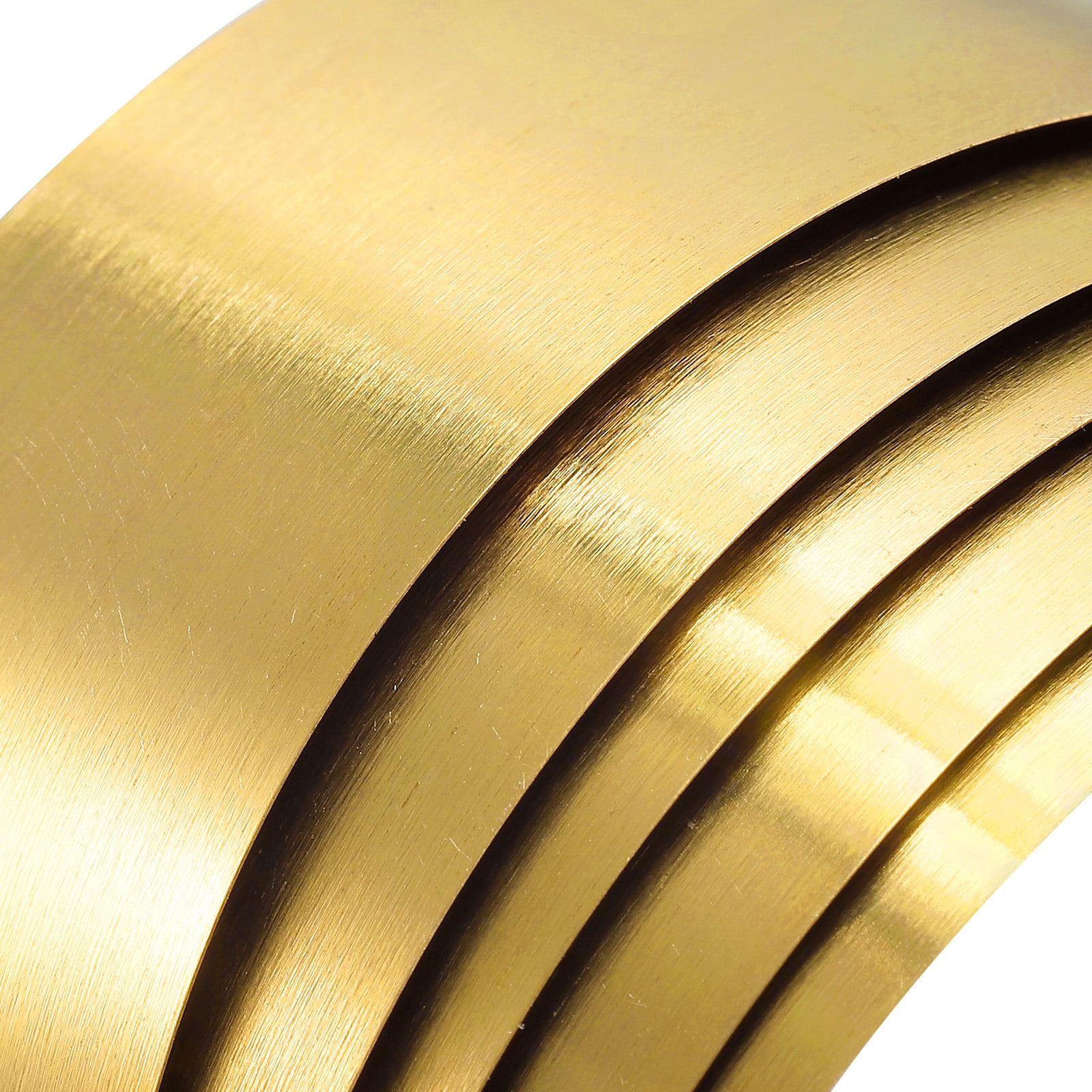 Uxcell Brass Sheet Roll, 0.08x100x1000mm Brass Foil Roll Brass Strip, Gold