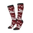 thumbnail image 2 of Bingfone Compression Socks For Women And Men Long Socks For Running Athletic Cycling Nurse-Christmas Buffalo Plaid, 2 of 9
