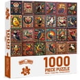 thumbnail image 3 of BenBen 1000 Pieces Puzzles For Adults, Cozy Bird Crochet Art,Bird Jigsaw Puzzle with Letters on Back, 3 of 9