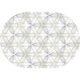 thumbnail image 2 of Oval Tablecloth 60 x 84 Inch, Modern Geometric Tablecloth for Oval Table, Fabric Wrinkle Free Washable Waterproof Tablecloth Oval Table Cloth for Dining Room Table, 2 of 6