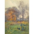 thumbnail image 2 of Mildred Anne Butler 14x18 Black Ornate Wood Framed Double Matted Museum Art Print Titled - Autumn Days (1928), 2 of 5
