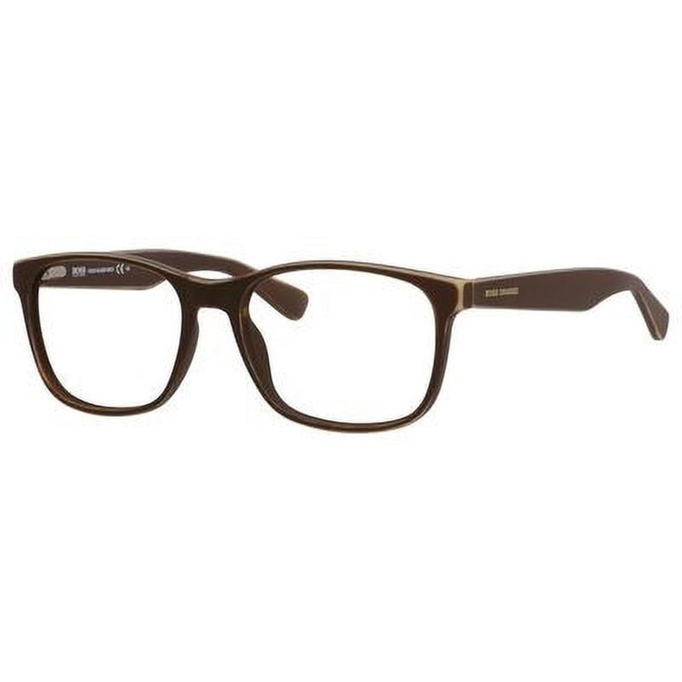 BOSS ORANGE Eyeglasses 0182 0K0P Black Blue 55MM - Walmart.com