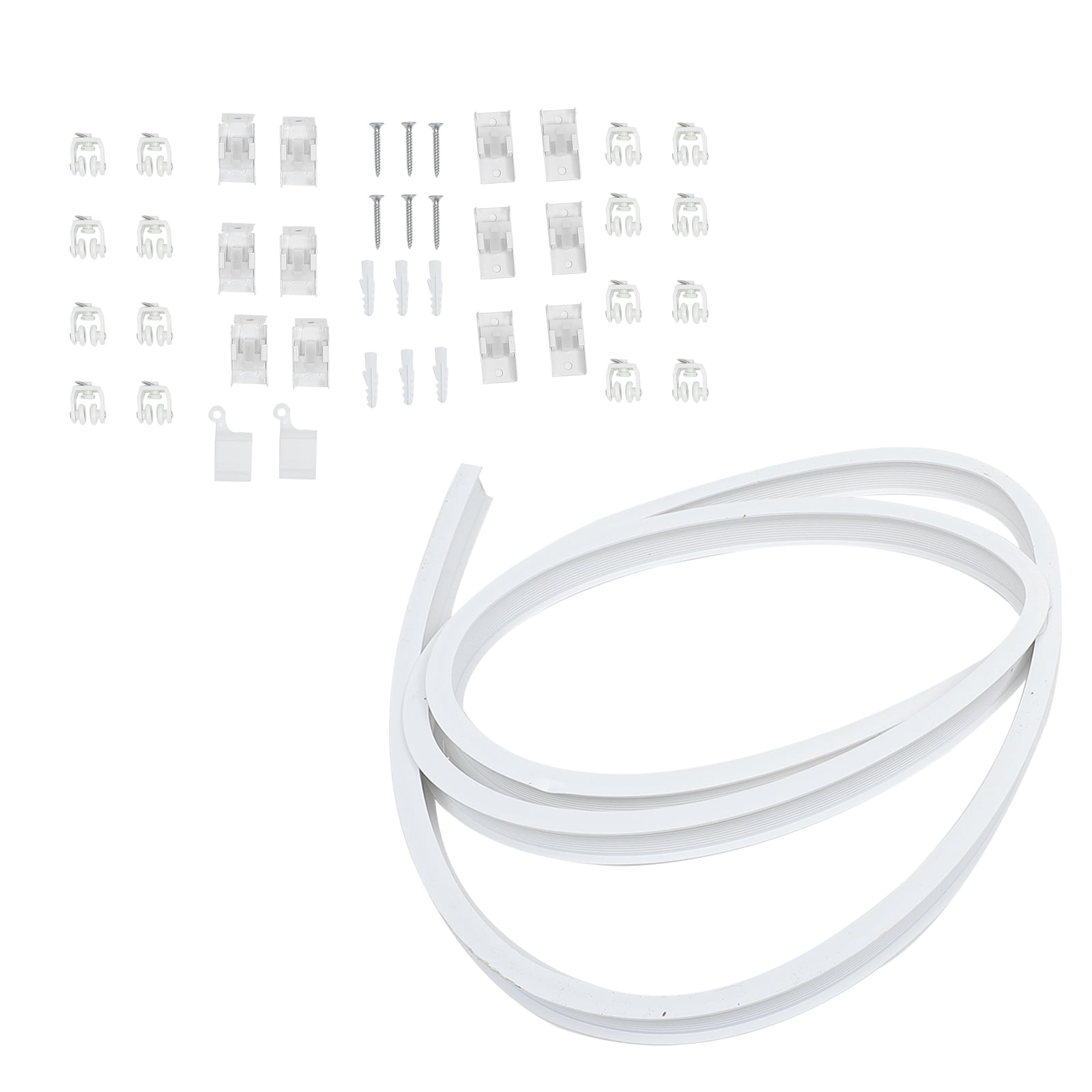 1 Set Flexible Curtain Track Ushaped Curtain Track Balcony Curtain