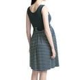thumbnail image 2 of Glow & Grow Maternity Scoop Neck Striped Dress, 2 of 2