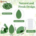thumbnail image 4 of Spencer 100Pcs Plant Climbing Wall Fixture Clips, Self-Adhesive Hook Vines Traction Invisible Holder Supporting Wire Fixing, Green Leaf Simulation for Garden Wall Clip, 4 of 8