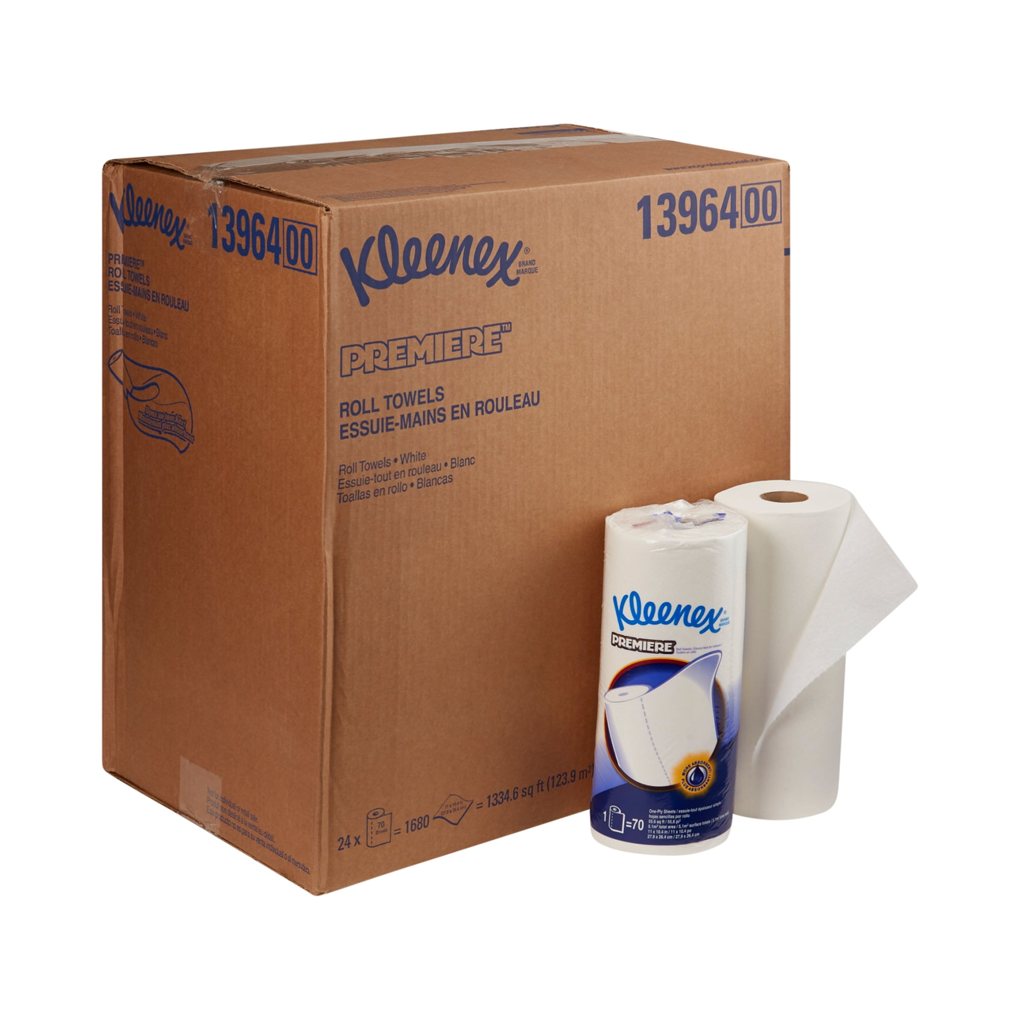 Kleenex Premiere Kitchen Paper Towel, 10-2/5 Inches x 11 Inches, 80 Sheets per Roll, 24 Count