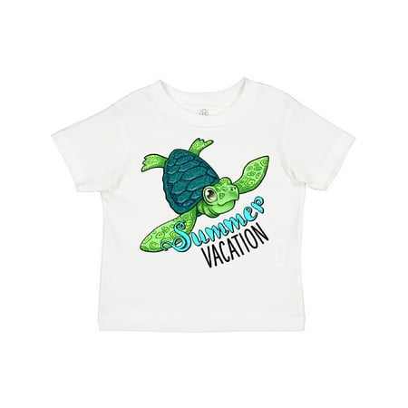 

Inktastic Summer Vacation Cute Sea Turtle Boys or Girls Toddler T-Shirt