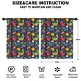 thumbnail image 2 of Blackout Kids Curtains,DarkBlue Dinosaurs InSpace Pattern Childrens Insulated Curtains Set Of 2,Bedroom Essentials,Toddler Room Decor 52"x63", 2 of 5