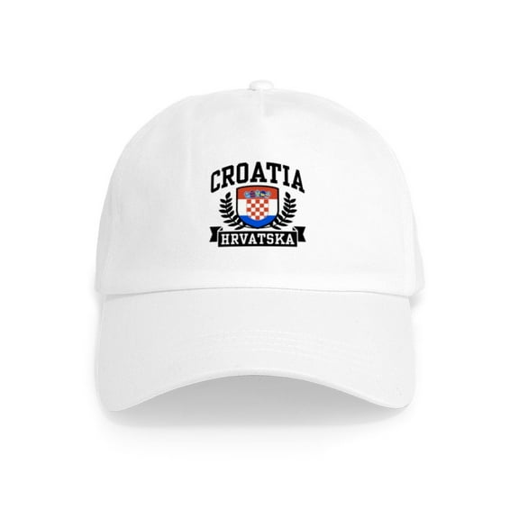 CafePress - Croatia Hrvatska Cap - Adjustable 100% Brushed Unisex Casual Cotton Baseball Cap, Beige, 1
