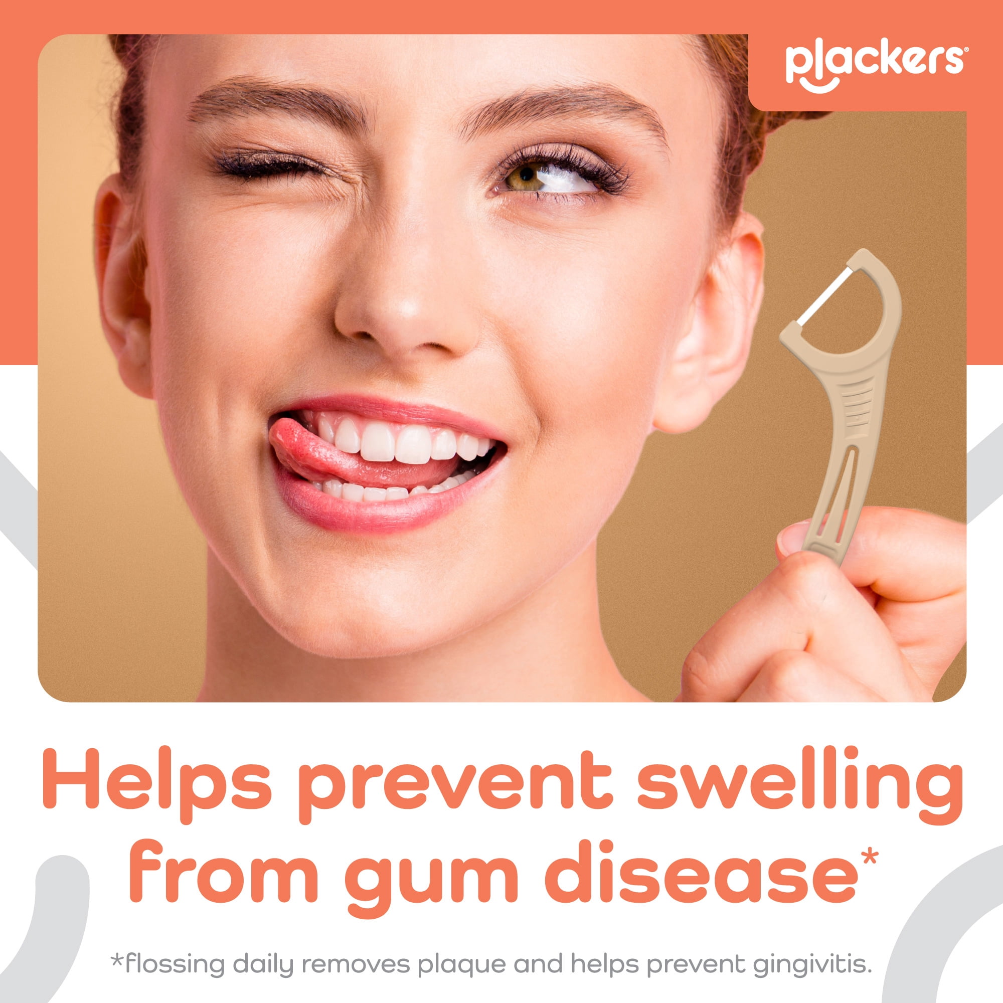 Plackers® Gum Defense Floss Picks with Coconut Oil, Refreshing Coconut Flavor, Gentle, 75 Count