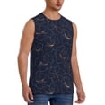 thumbnail image 2 of Kdxio Copper-Gold Gloss Outline Lily Flower for Men's Muscle T-shirt,Sleeveless for Workout Running Athletic Gym Lounge Casual, 2 of 5