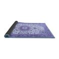 thumbnail image 2 of Ahgly Company Indoor Square Medallion Blue Traditional Area Rugs, 6' Square, 2 of 4