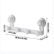 thumbnail image 3 of Ganchos de ventosa resistentes, organizador de pared extraíble de 4 filas para baño y hotel, perchero adhesivo sin taladro para ropa, toallas y almacenamiento de pared., 3 of 8