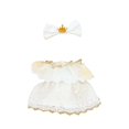 thumbnail image 1 of Vestido de muñeca de peluche de 15 cm con accesorio para el cabello Lindos vestidos de muñeca Disfraces Elegantes Fáciles de usar Hermosos accesorios, 1 of 7
