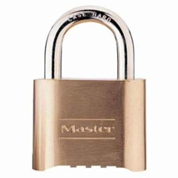 Master Lock 470-175DCOM 0.31 in. 4 Dial Set-Your-Own-Combination Comm Brass Padlocks - Pack of 4