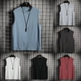 thumbnail image 2 of Mens Sleeveless Muscle Tee Solid Blank Tank T Shirt Hot Summer Gym Top, 2 of 7