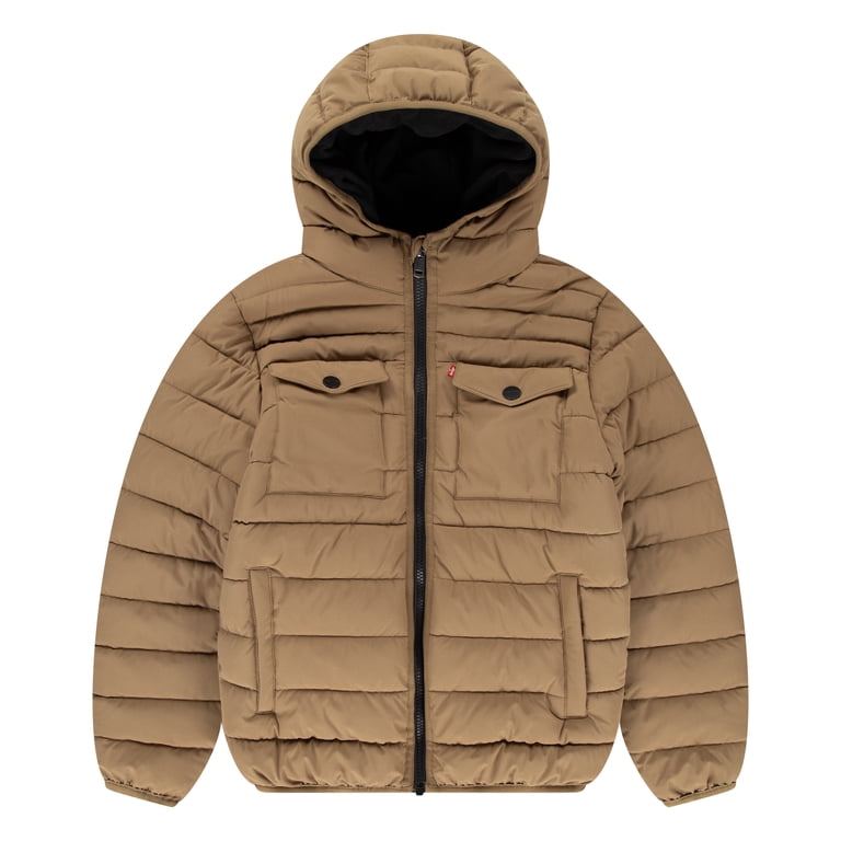 Levi's Boys' Heavyweight Puffer Jacket with Hood photo 1
