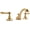 Unlacquered Brass, variant on Rohl Country Bath Viaggio A1408-2 Widespread Bathroom Faucet with Drain