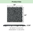 thumbnail image 2 of Miniyam 60 PcsInterlocking Deck Tiles, 12*12 inch, Plastic, Weight Capacity Up to 440 LBS, Black, 2 of 7