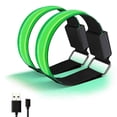 thumbnail image 1 of LED Bracelet Reflective Band Adjustable  Light Up Armbands for Jogging, Running and Cycling, USB Rechargeable, 3 Lighting Modes, 1 of 7