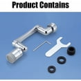 thumbnail image 5 of Robinet D'extension Multifunctionnel Rotatif À 1440 Degrés, Accessoire De Filtre Robinet, 1080°Mousseur Robinet Avec Deux Méthodes De Sortie D'eau Pour Cuisine Salle De Bain - Argent, 5 of 5