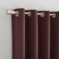 thumbnail image 3 of Sun Zero Nolan Energy Efficient Blackout Grommet Single Curtain Panel, 54" x 108", Wine, 3 of 4