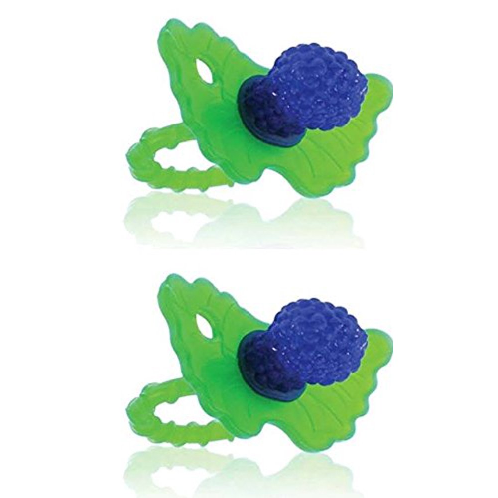 Razberry Teether Blue (2 Pack, Stimulating multi textured can be