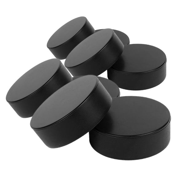 MLINS  8 Pcs Synthetic Ice Tiles for Hockey Air Puck Sports Child Black