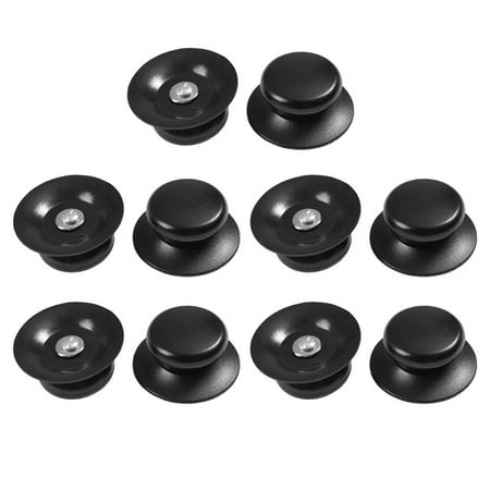 

Uxcell Black Plastic Kitchen Cookware Pot Kettle Lid Knobs Cover Handles 10pcs