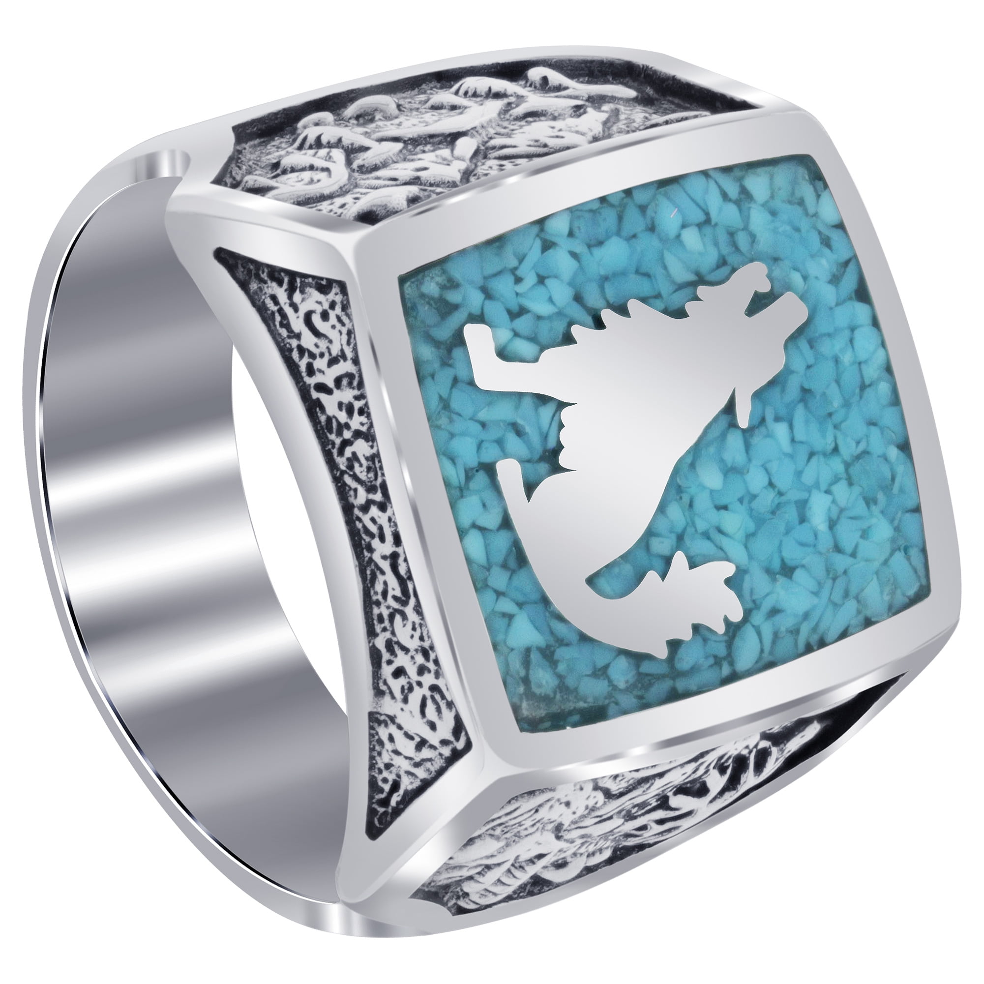 turquoise inlay ring