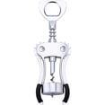 thumbnail image 1 of Abridor de vino, abridor de botellas de vino de aleación de zinc, sacacorchos de ala resistente, sacacorchos manual multifuncional para camarero, Silver-2pcs, 1 of 5