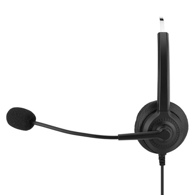Audifono de Teléfono con Micrófono Auriculares de Centro de Llamada sin Pérdida de Sonido Orejeras R Llamada(Cabeza de Cristal) Auriculares de teléfono Spptty Como se muestra en la descripción