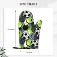 thumbnail image 2 of Hirioo Football for Silicone Oven Mitts for BBQ, Baking, Cooking, Set of 2, Heat Resistant 260℃, Non-Slip Kitchen Essentials, 2 of 6