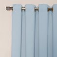 thumbnail image 2 of Quality Home Steel Grommet Solid Thermal Insulated Blackout Curtain Single Panel - 52" X 96" - Sky.Blue, 2 of 3