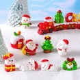 thumbnail image 1 of YAOMOBB Long-lasting Christmas Ornament Add Holiday Cheer with 2Pcs Christmas Bear Ornament Mini Cartoon Santa Claus Snowman Tree Gift Box Solid Resin Desktop Decorations, 1 of 7
