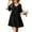 Black, variant on Women Summer Tunic Dresses V Neck Casual Loose Flowy Swing Shift Dress