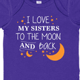 thumbnail image 4 of Inktastic I Love My Sisters to the Moon and Back Boys or Girls Baby Bodysuit, 4 of 5