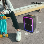 Skullcandy Stomp Portable Bluetooth Speaker, Waterproof, LED Lighting, USB Rechargeable, Black