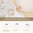 thumbnail image 5 of Mesovor Women Small Hoop Earrings 18K Gold Plated Hypoallergenic Cute Enamel Huggie Earring Gifts, 5 of 5