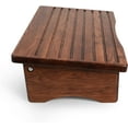 thumbnail image 5 of CONSDAN Footrest, Ergonomic Foot Rest for Under Desk at Work, Nursing Foot Stool, Natural Solid Wood Non-Slip Slanted Top Foot Stool for Office/Standing Desk(Chocolate Color), 5 of 8